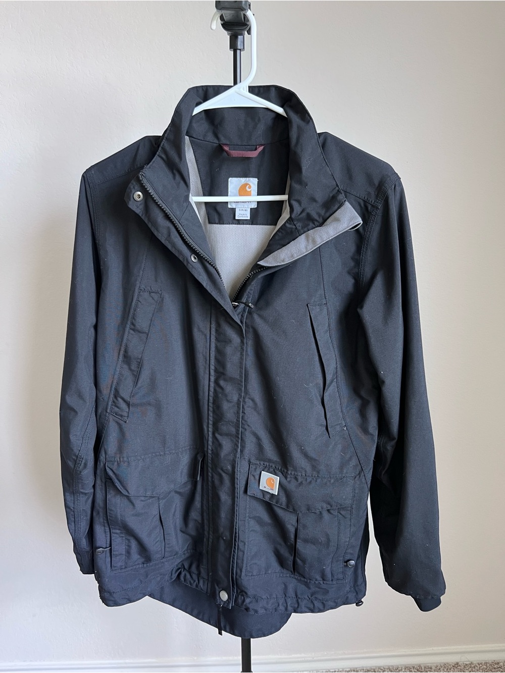 Carhartt women's black storm defender jacket - size small